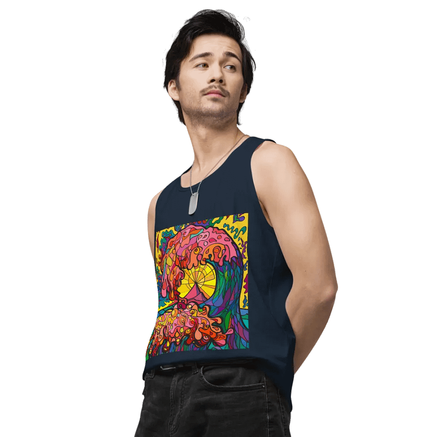 Vibrant Swirls Men's Tank Top - Ocean Wave product image (53)