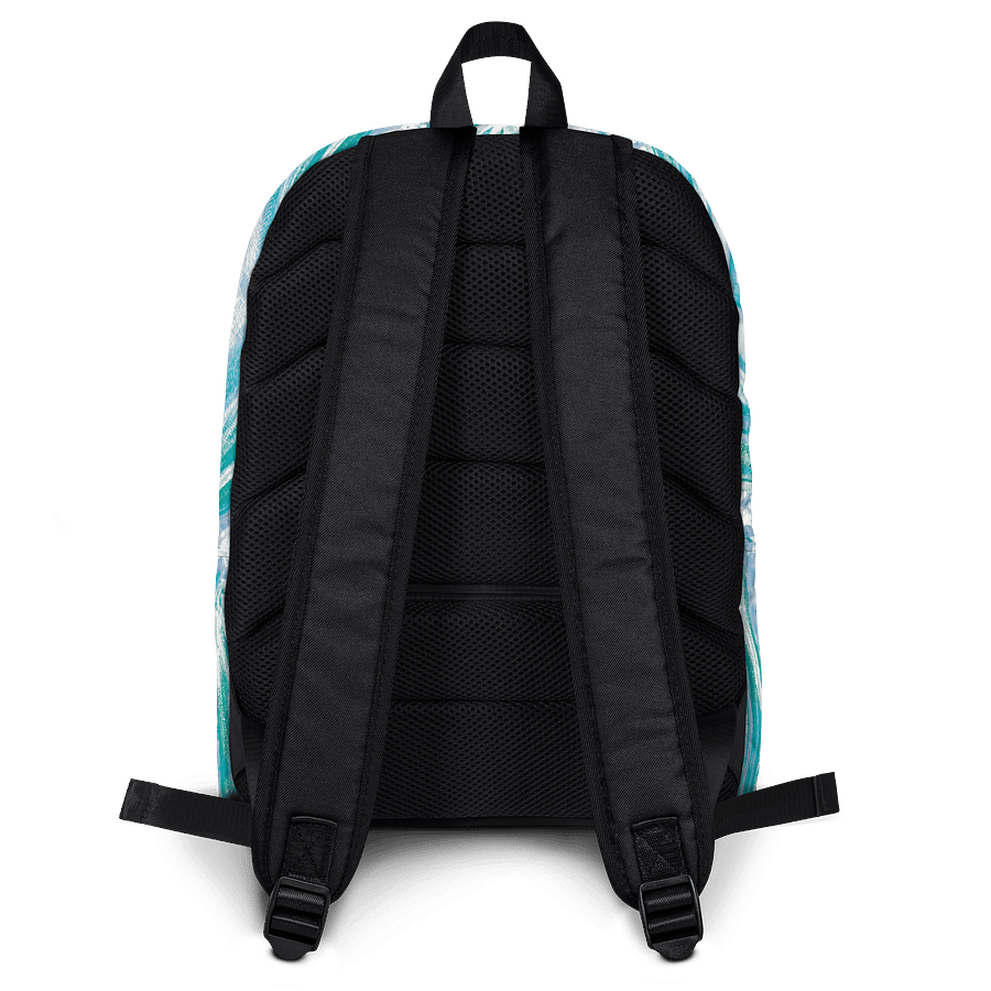 Make Waves with Style | Bright Cyan Starfish Backpack by Monique Faella Designs™🎒 | by Monique Faella Designs™ product image (5)