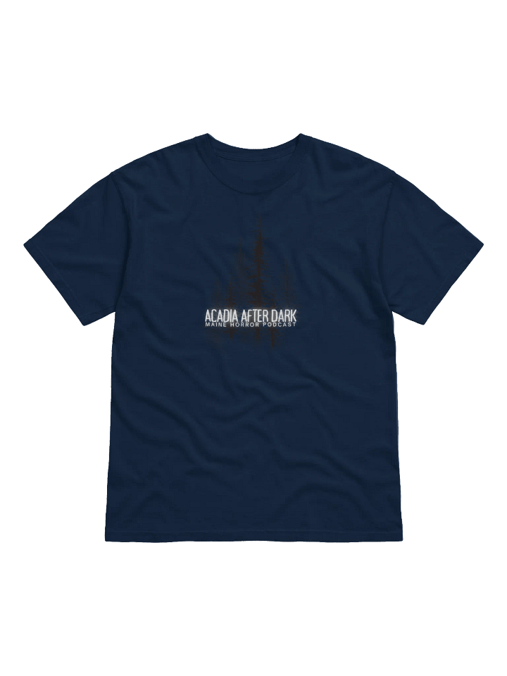 Acadia After Dark Trees Logo T-shirt product image (1)