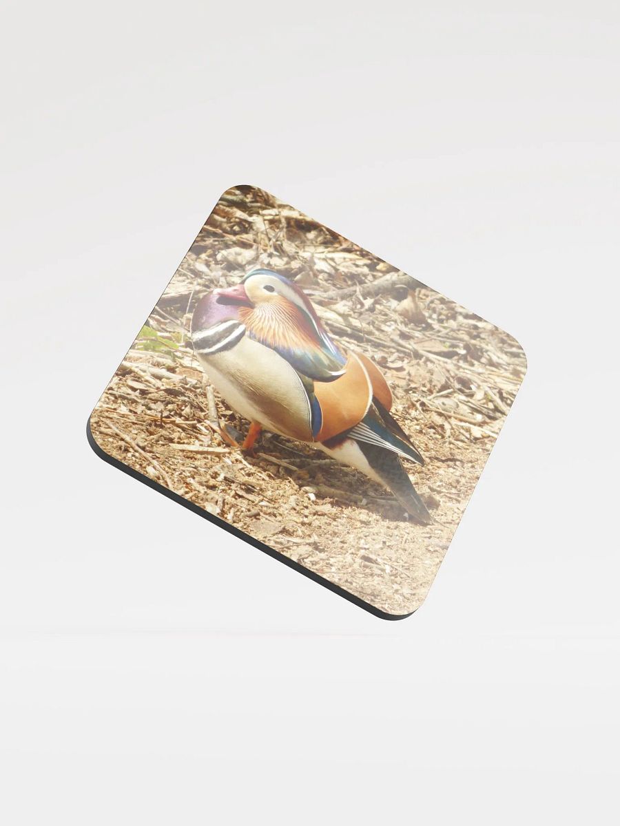 The mandarin duck - Glossed Cork Coaster product image (1)