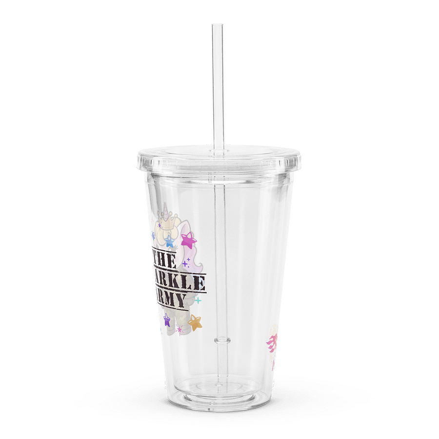 The Sparkle Army - Double Wall Clear Plastic Tumbler product image (3)