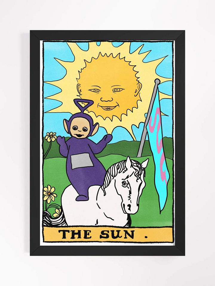 Teletubbies Sun Tarot Card Framed Print product image (1)