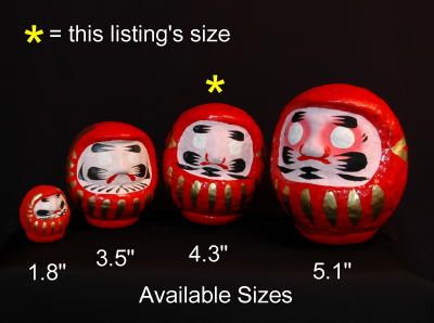 4.3 Inch Daruma Tumbler - Japan Zen Buddhist Bodhidarma product image (3)