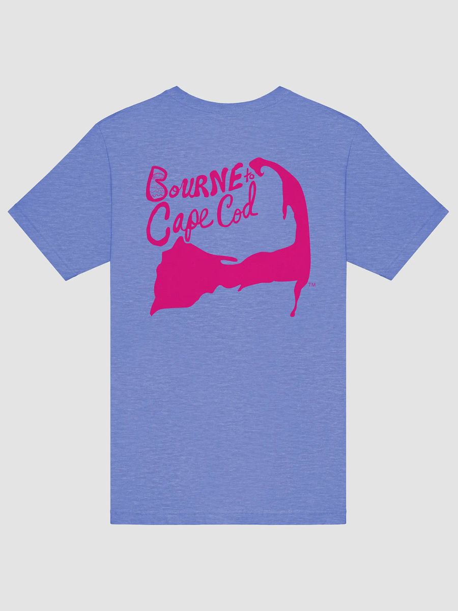 Men's | BOURNE to Cape Cod™ | Supersoft T-Shirt by Bella+Canvas | Vibrant Pink Logo on Bright Colors product image (17)