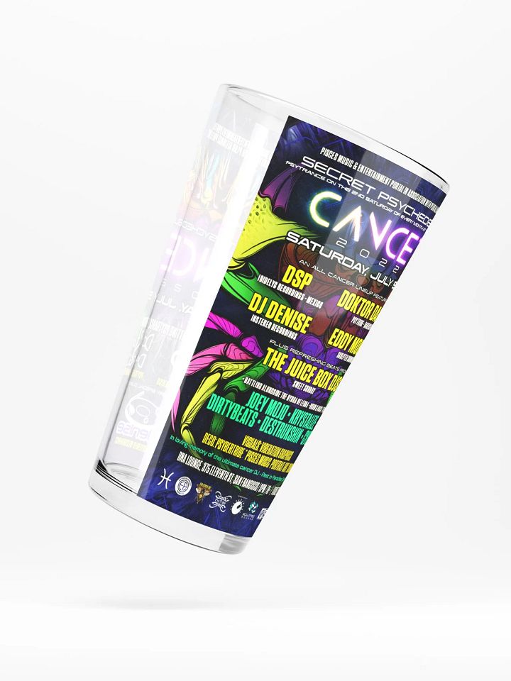 Cancer 2022 Shaker Pint Glass product image (2)