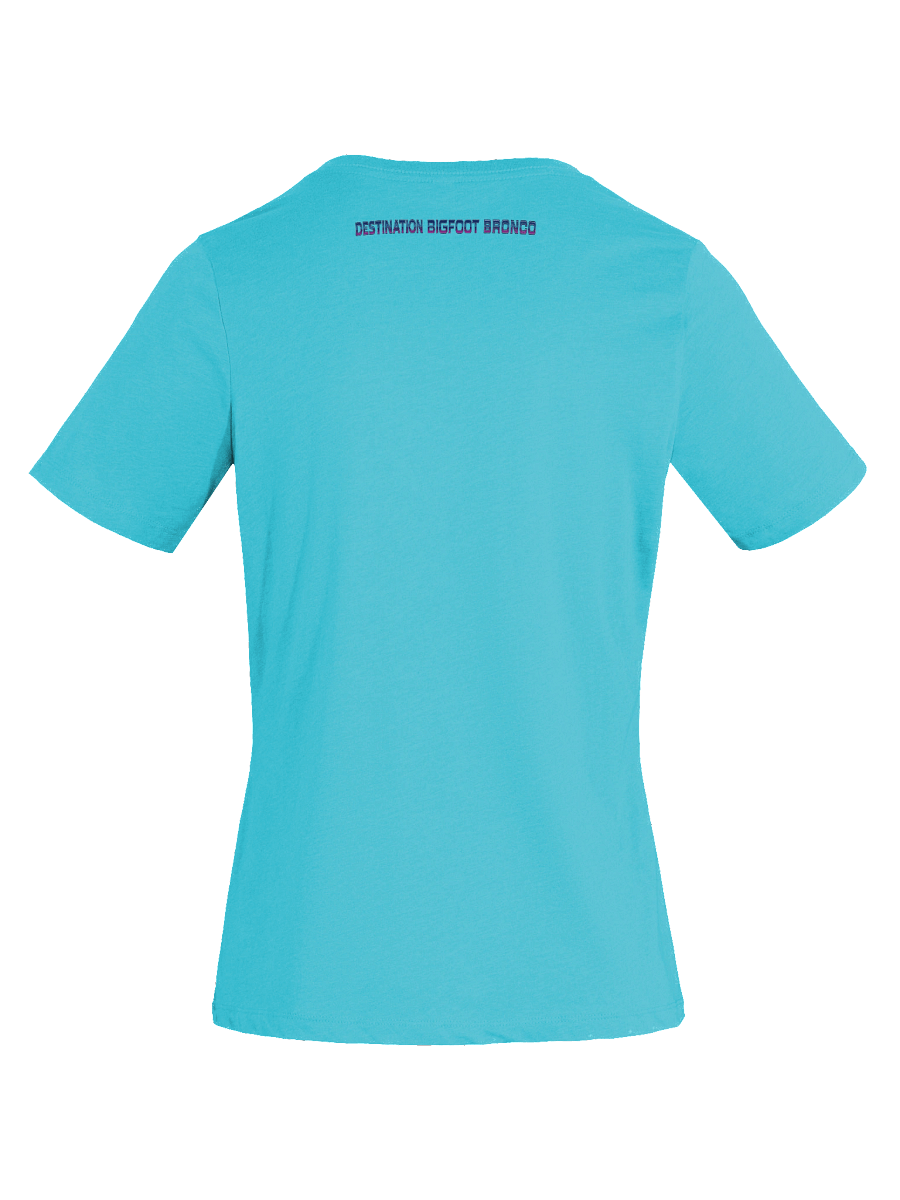 Destination Bigfoot Bronco Synthwave Bella+Canvas Women's Relaxed V-Neck T-Shirt (Multiple Colors Available) product image (74)
