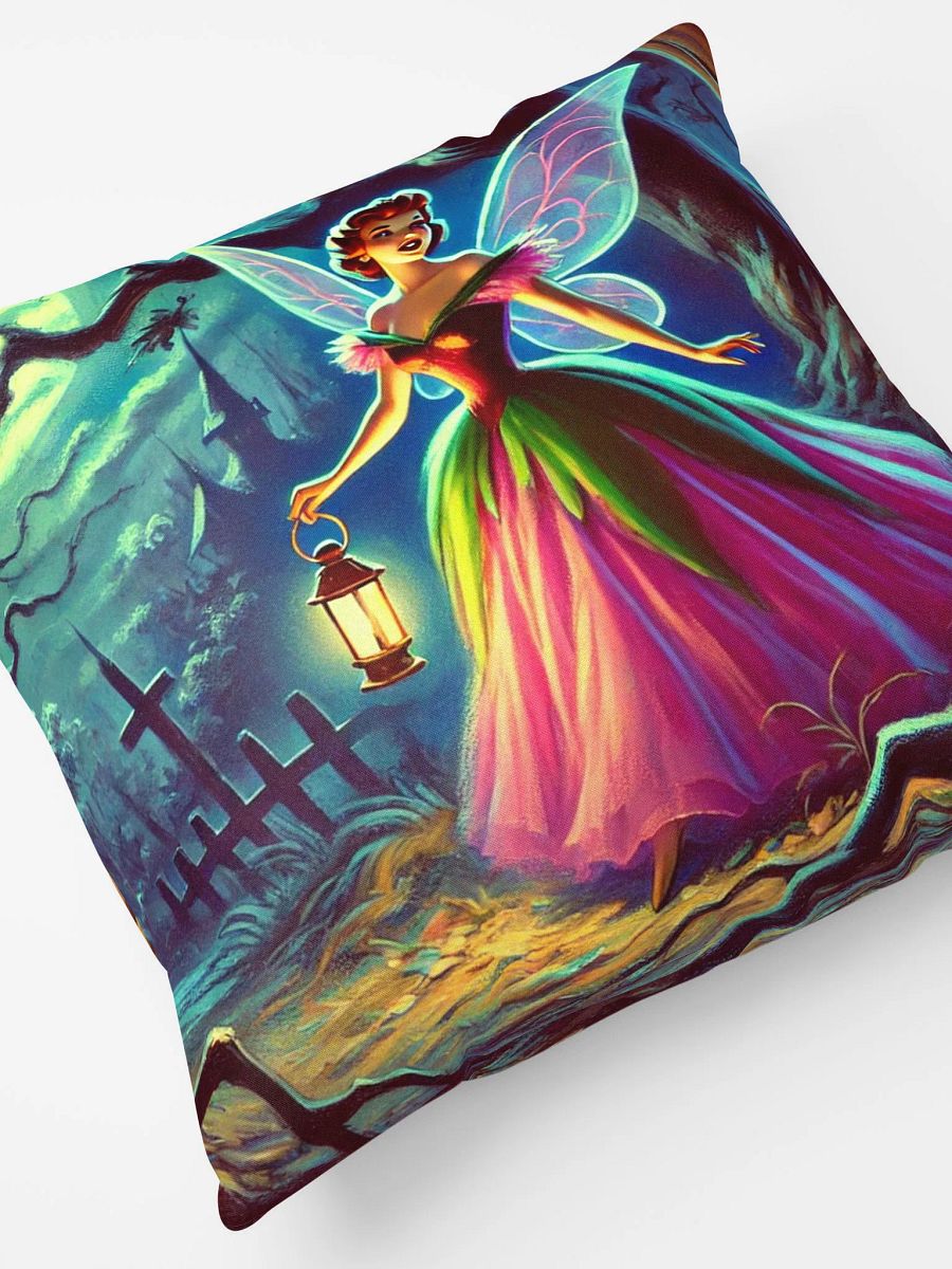 Pink Fairy in the Woods Pillow product image (5)