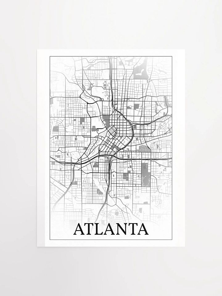 Atlanta, Georgia, USA, city map print product image (1)