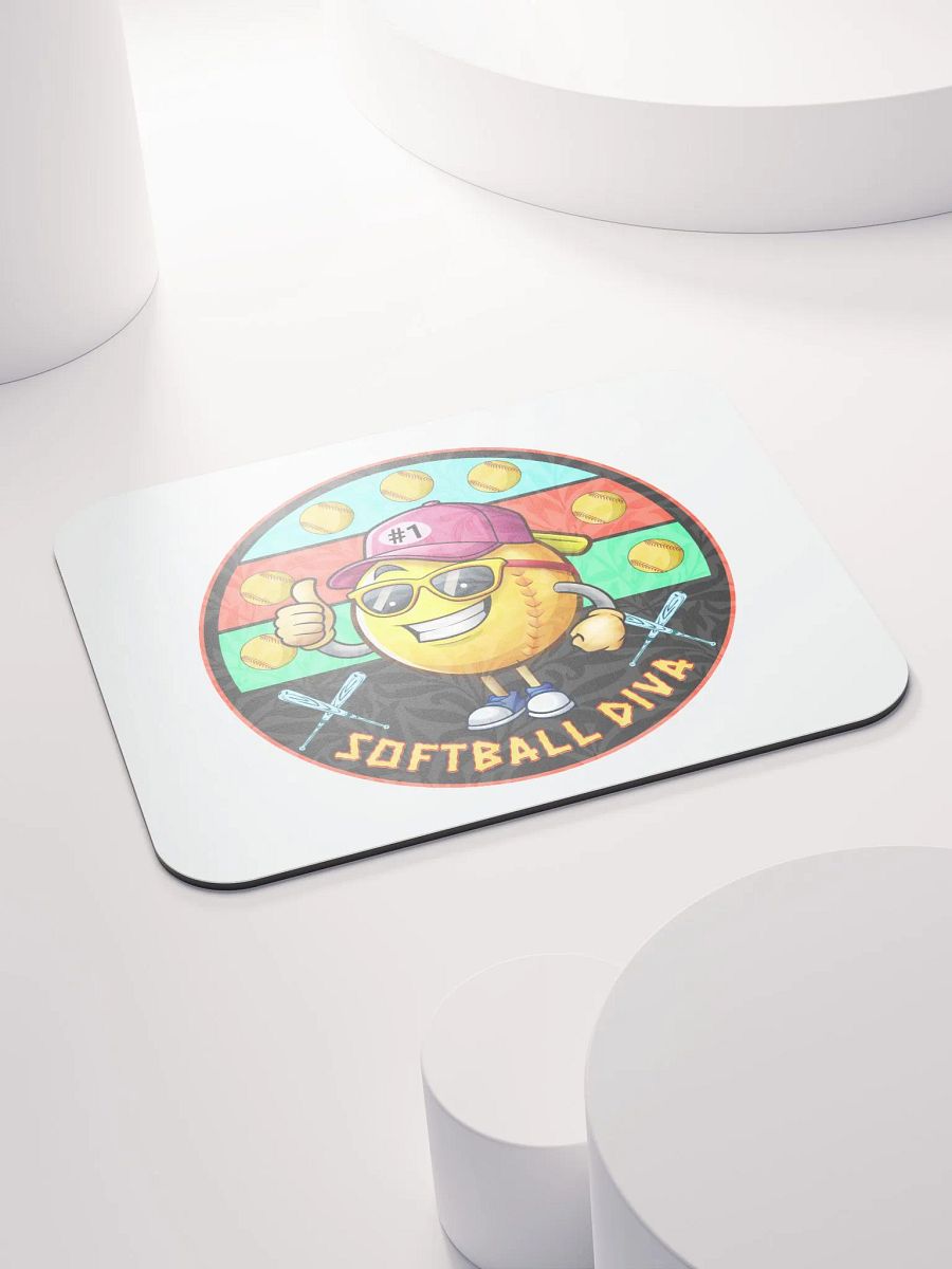Softball Diva Thumbs-Up Mouse Pad product image (4)