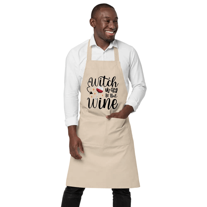 Witch Way to the Wine APRON - Witchy, Kitchen Witch, Magic Kitchen Gift product image (2)