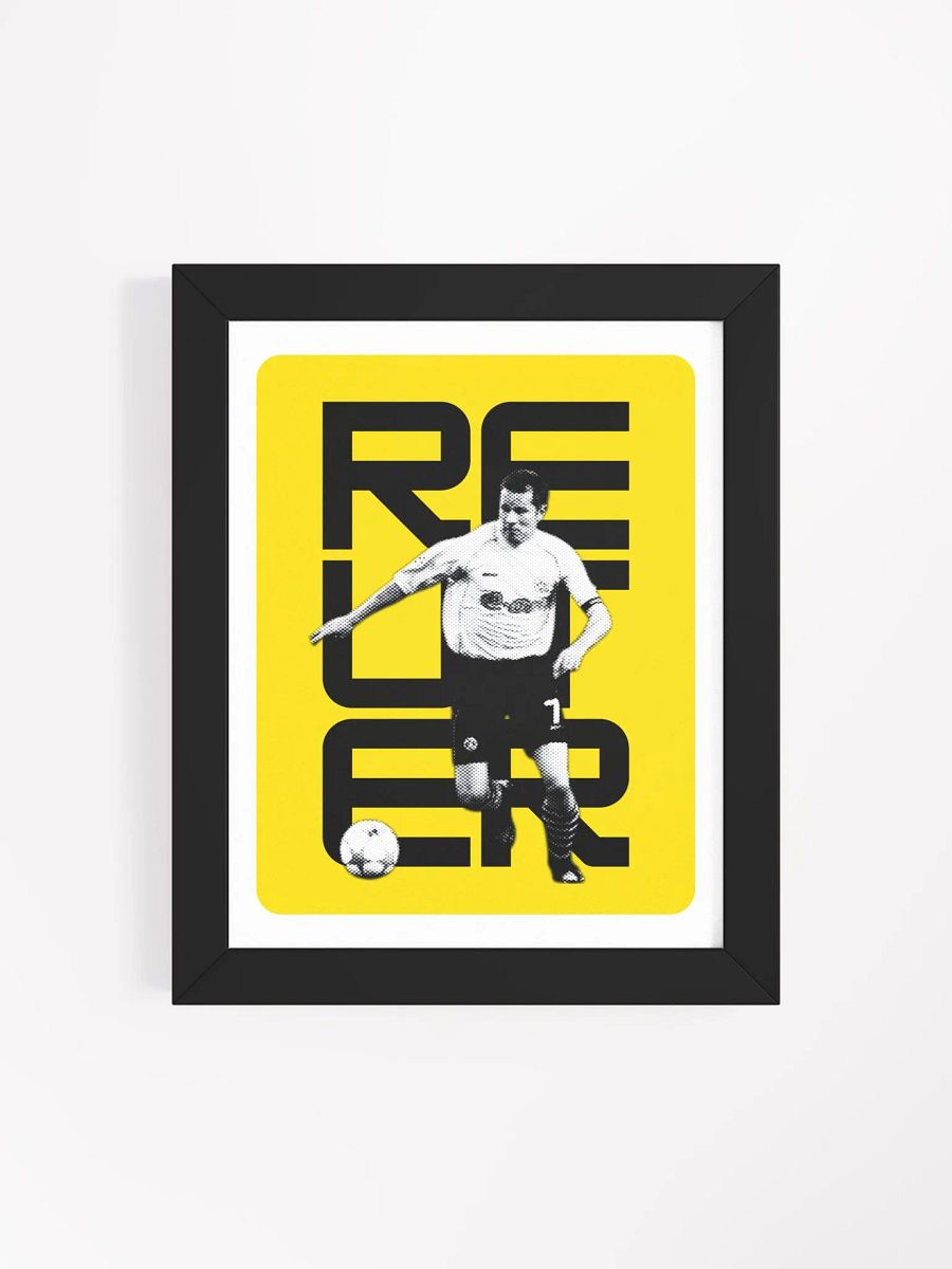 Stefan Reuter BW Borussia Dortmund Name Art Framed Print product image (1)