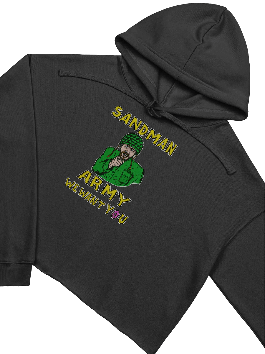 Sandman Army Crop Hoodie product image (3)