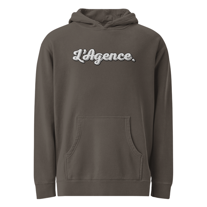 L'AGENCE EMBROIDERED HOODIE BLACK product image (1)