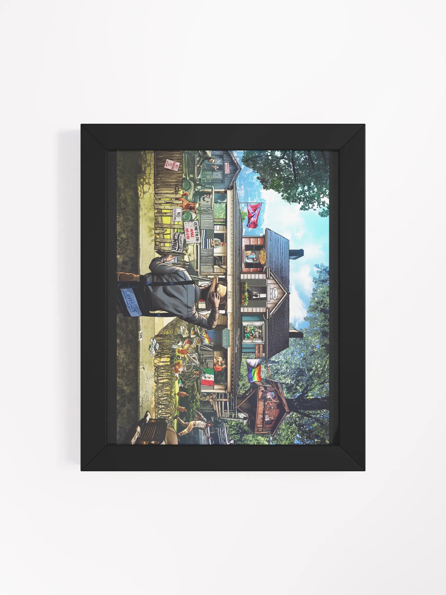 Exterior Census Framed Print product image (4)