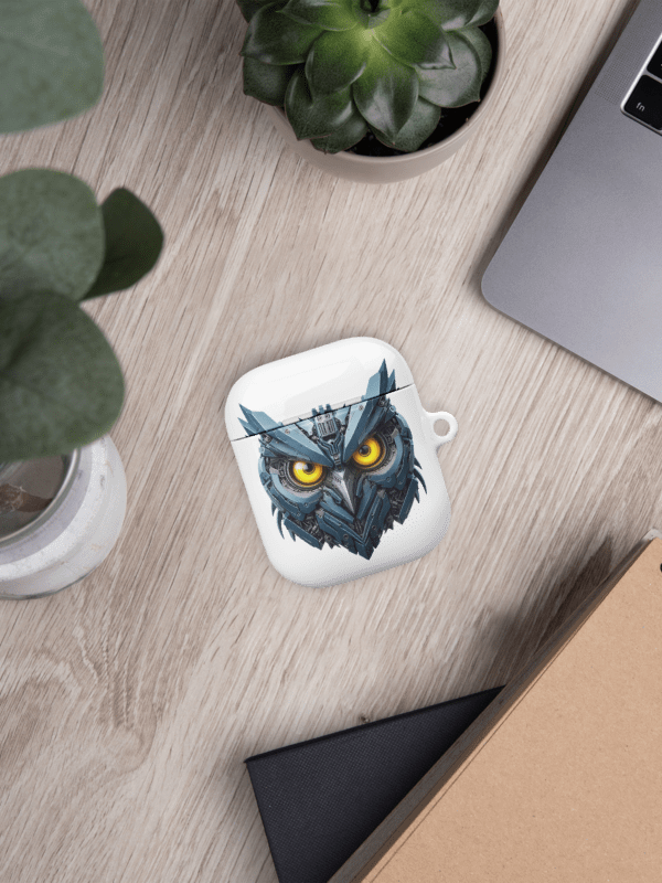 Mechanical Owl All-Over Print AirPods® Case | Ai Design product image (1)