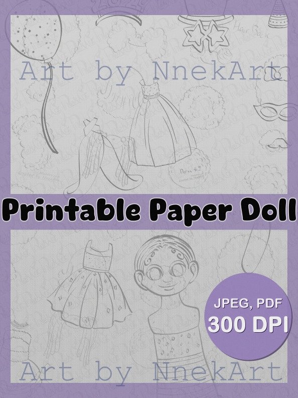 New Year Paper Doll product image (2)