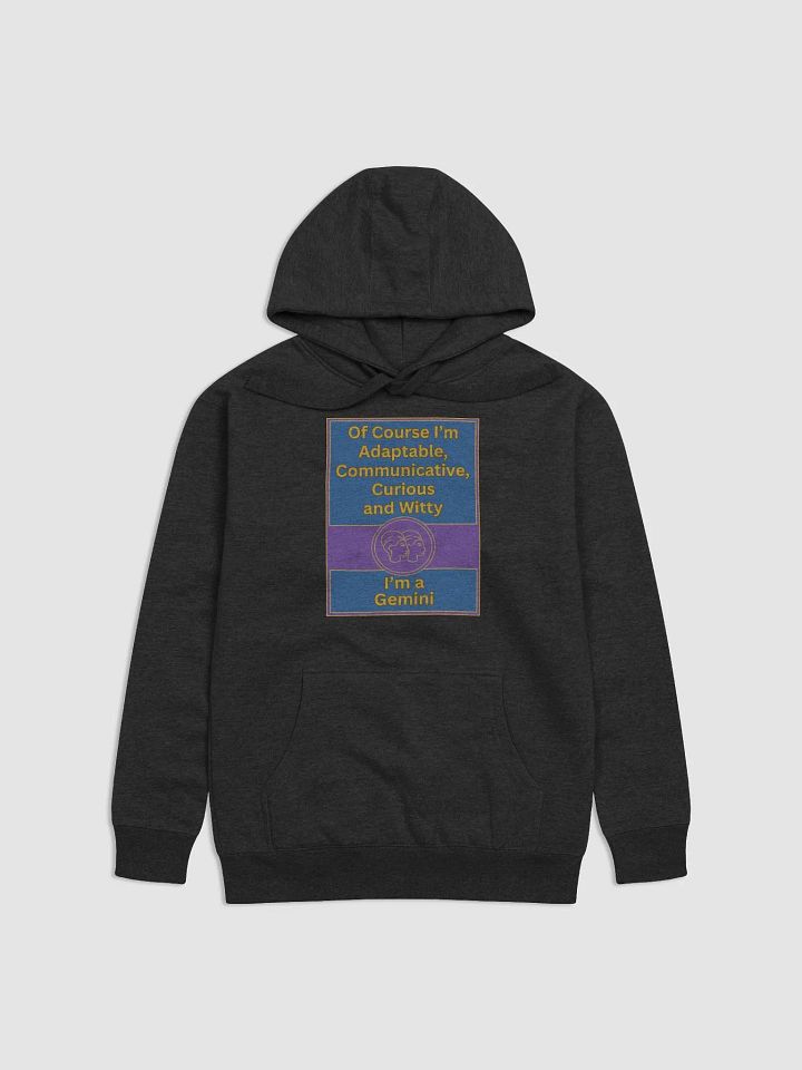 Of Course I’m Gemini Zodiac Sign Hoodie, Zodiac Sign Vibes Hoodie, Gemini Hoodie, Astrological Hoodie product image (1)