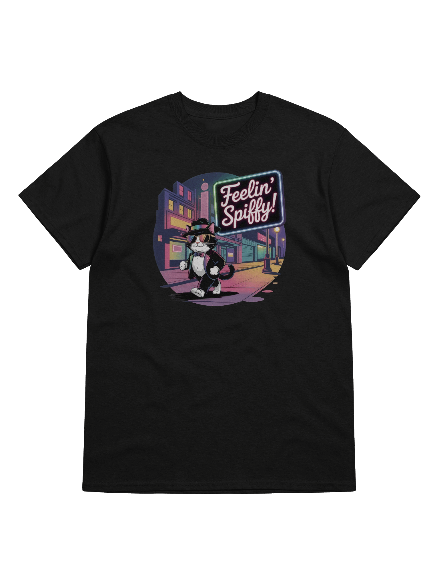 Feelin’ Spiffy Dark Version Unisex Heavyweight Graphic T-shirt product image (5)