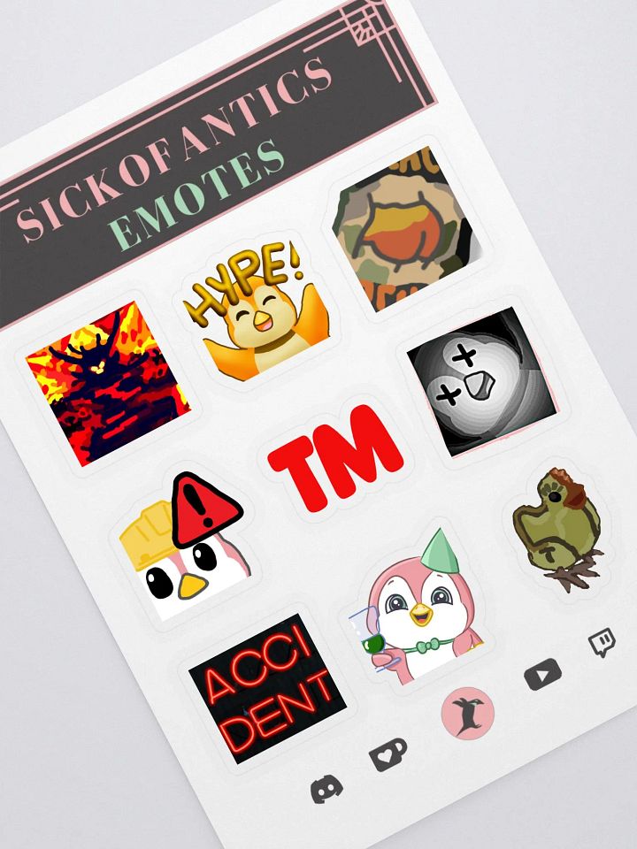 sic- Emote Sticker Set 3 (v1) product image (1)