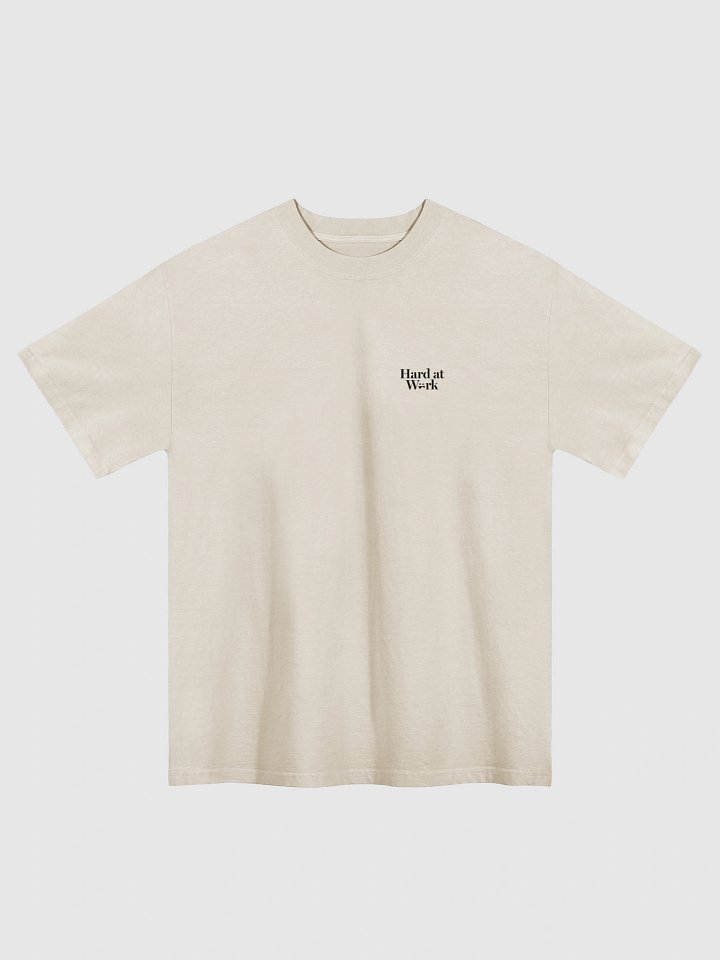 Hard at Work Oversized T-Shirt (Bone) product image (1)