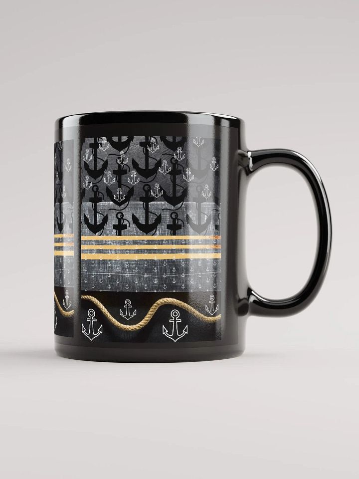 JoBeth Nautical ⚓ Black Glossy Mug product image (1)