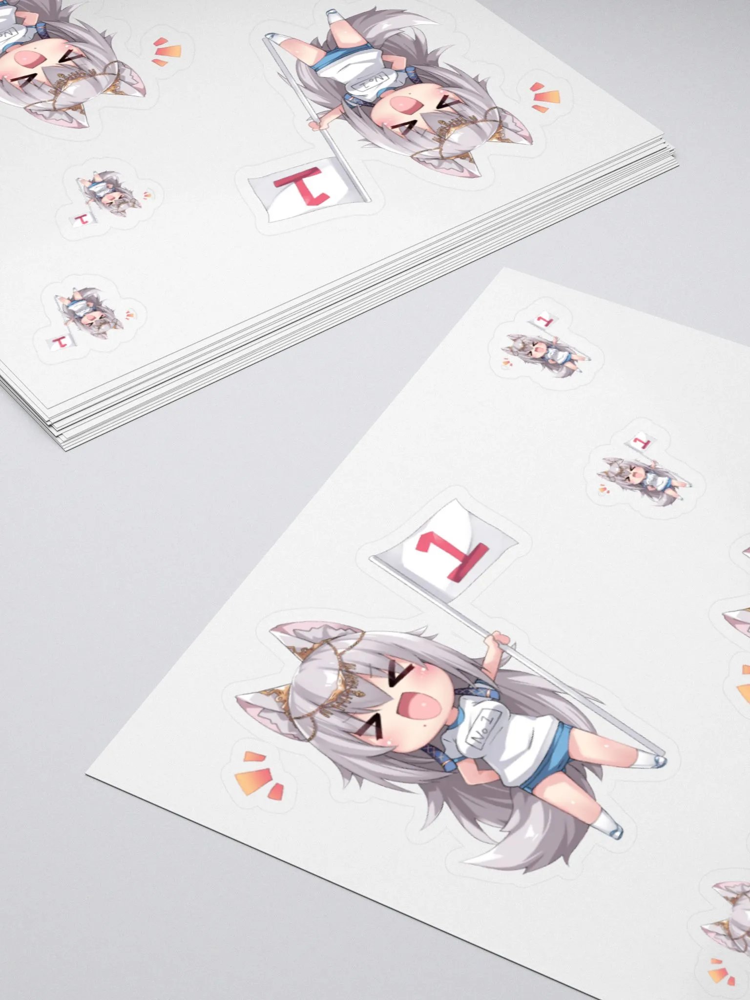 Number 1 Paws Chibi Sticker Set product image (4)