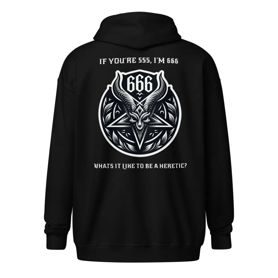 Elder Emos 666 Heretic Zip Hoodie (Unisex) product image (2)