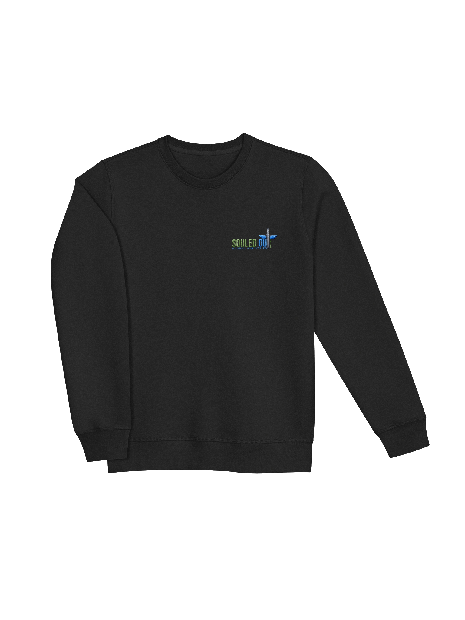 Winged Sword Embroidery Logo Organic Sweatshirt product image (9)