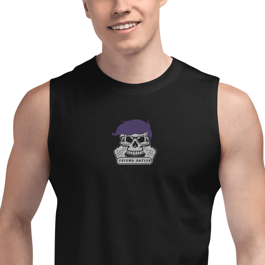 Enigma Nation Bella+Canvas Muscle Tank (EMBRODERED) product image (5)