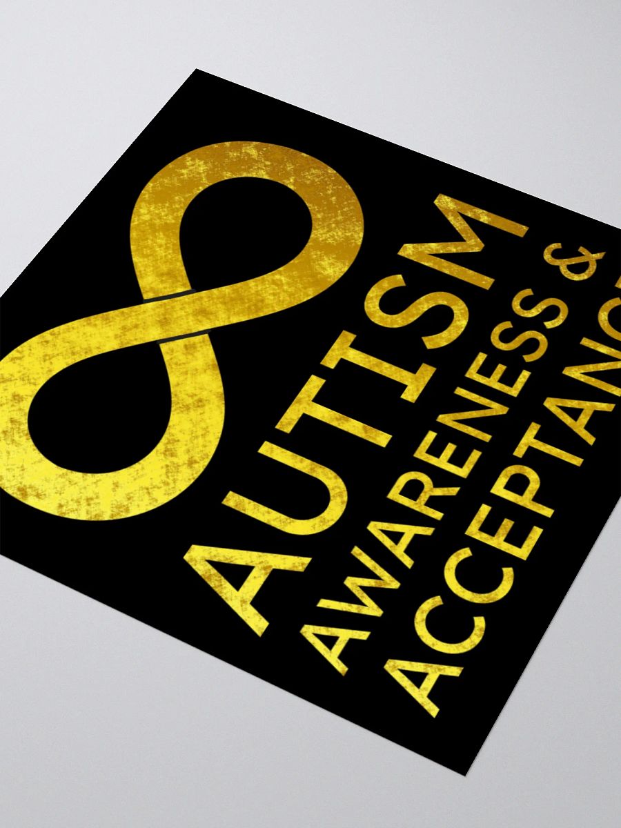 Golden Infinity Autism Awareness & Acceptance Sticker product image (9)