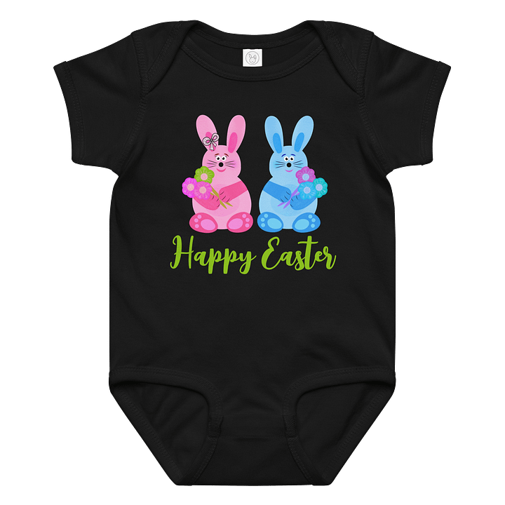 Easter Bunny Bouquet Baby Bodysuit product image (1)