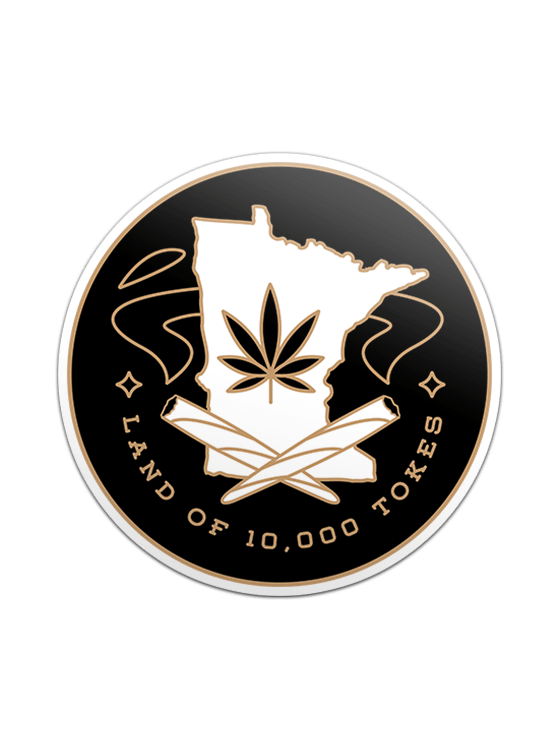Land of 10,000 Tokes ✧ Minnesota Cannabis Sticker product image (1)