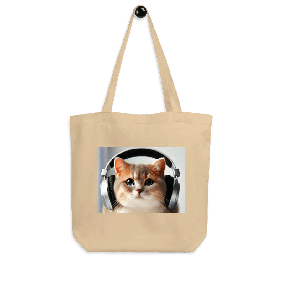 Purrfect Groove Cat Tote Bag product image (7)