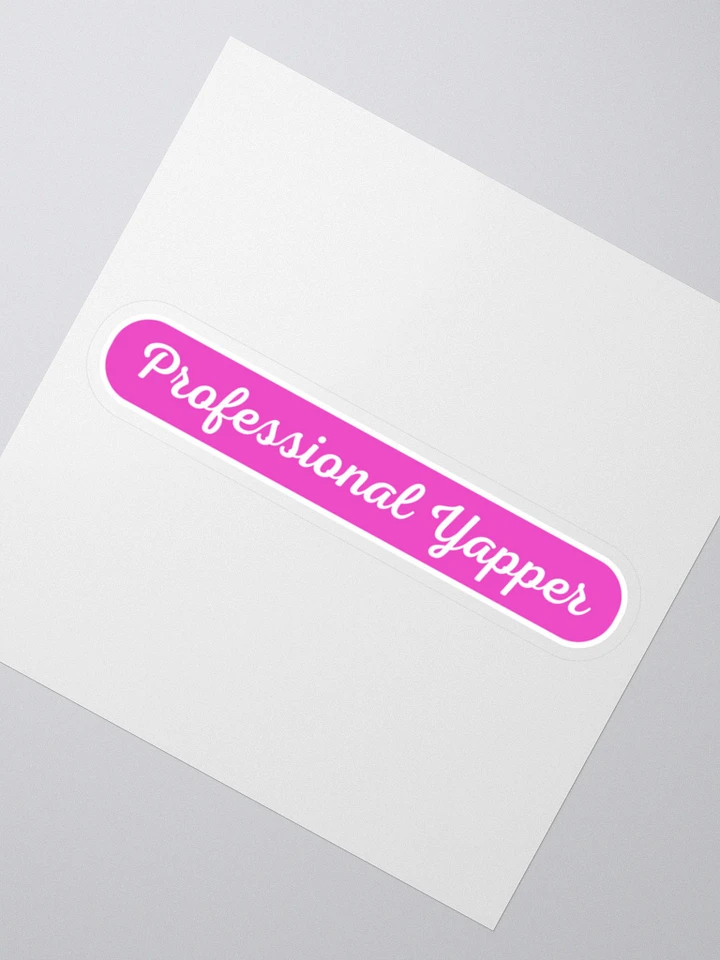 Professional Yapper Sticker - Pink product image (5)