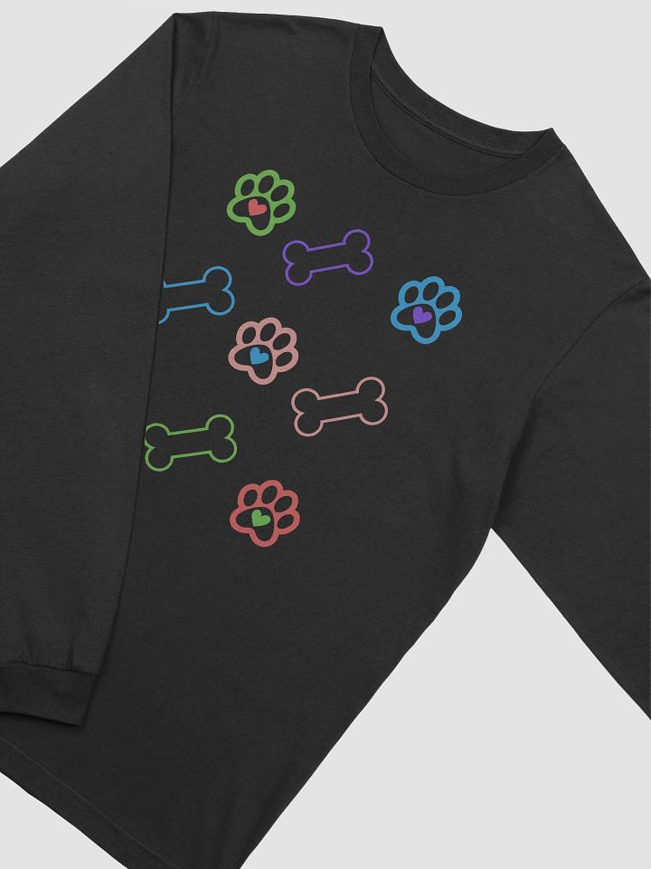Pretty and Bright Paws and Dog Bones Long Sleeve T-Shirt product image (1)
