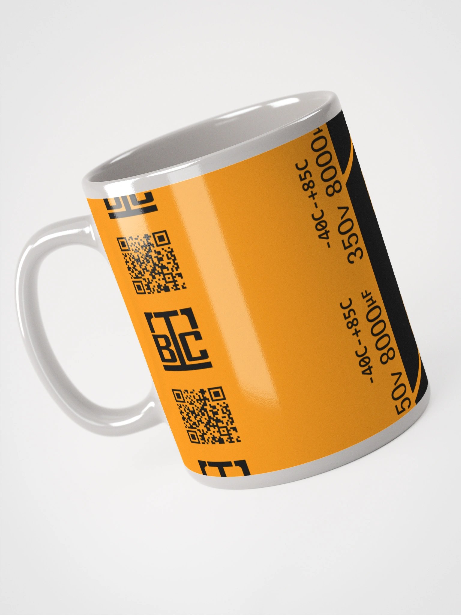 Capacitor Glossy Mug - ORANGE product image (3)