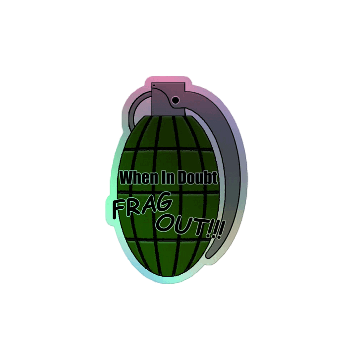 Frag Out Holographic Sticker product image (2)