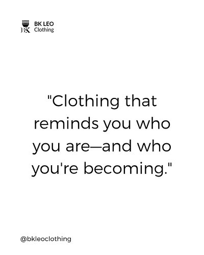 Clothing that reminds you who you are and who you're becoming.
‎#BKLEOClothing #WhoYouAre #BecomeTheFutureYou #Ambition #Grin...
