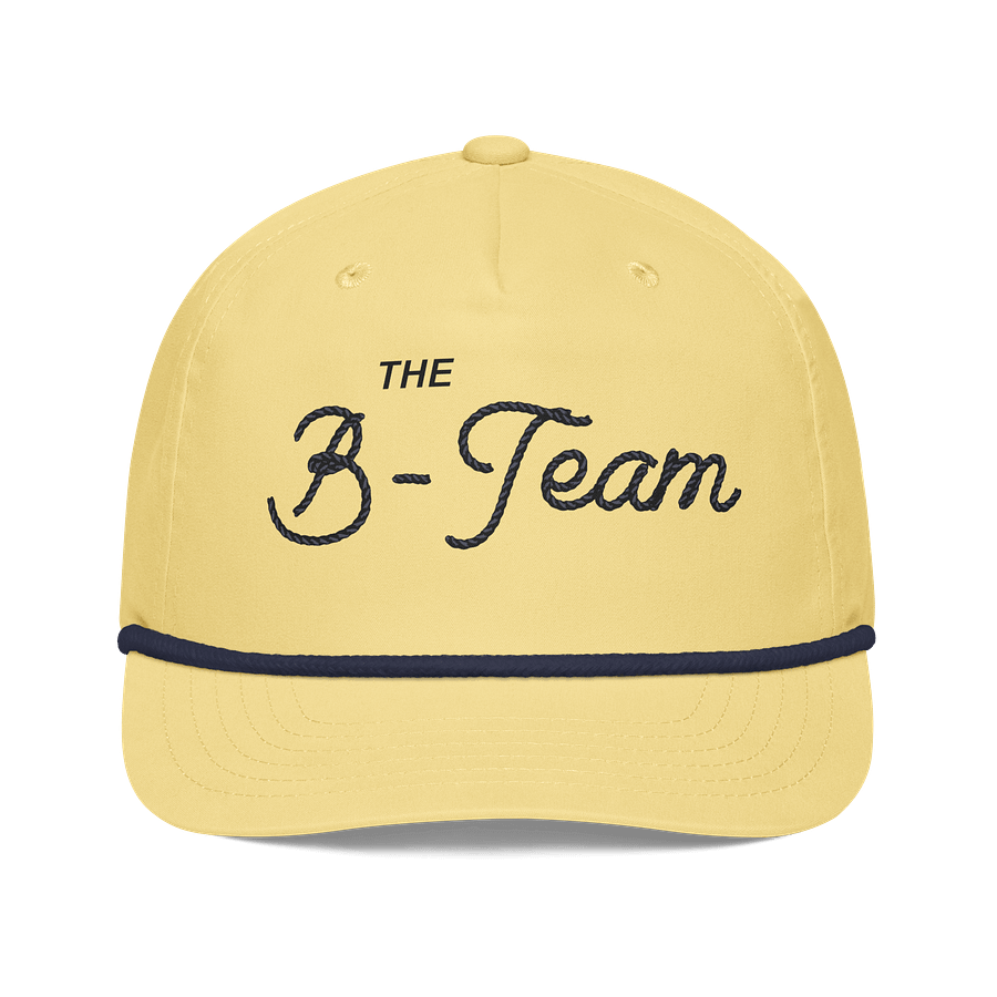 B-Team Wordmark Rope Hat Black Font product image (1)