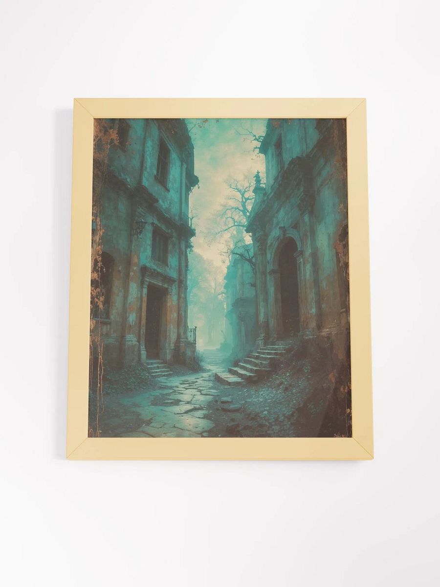 Misty Cobblestone Lane Framed Print product image (23)