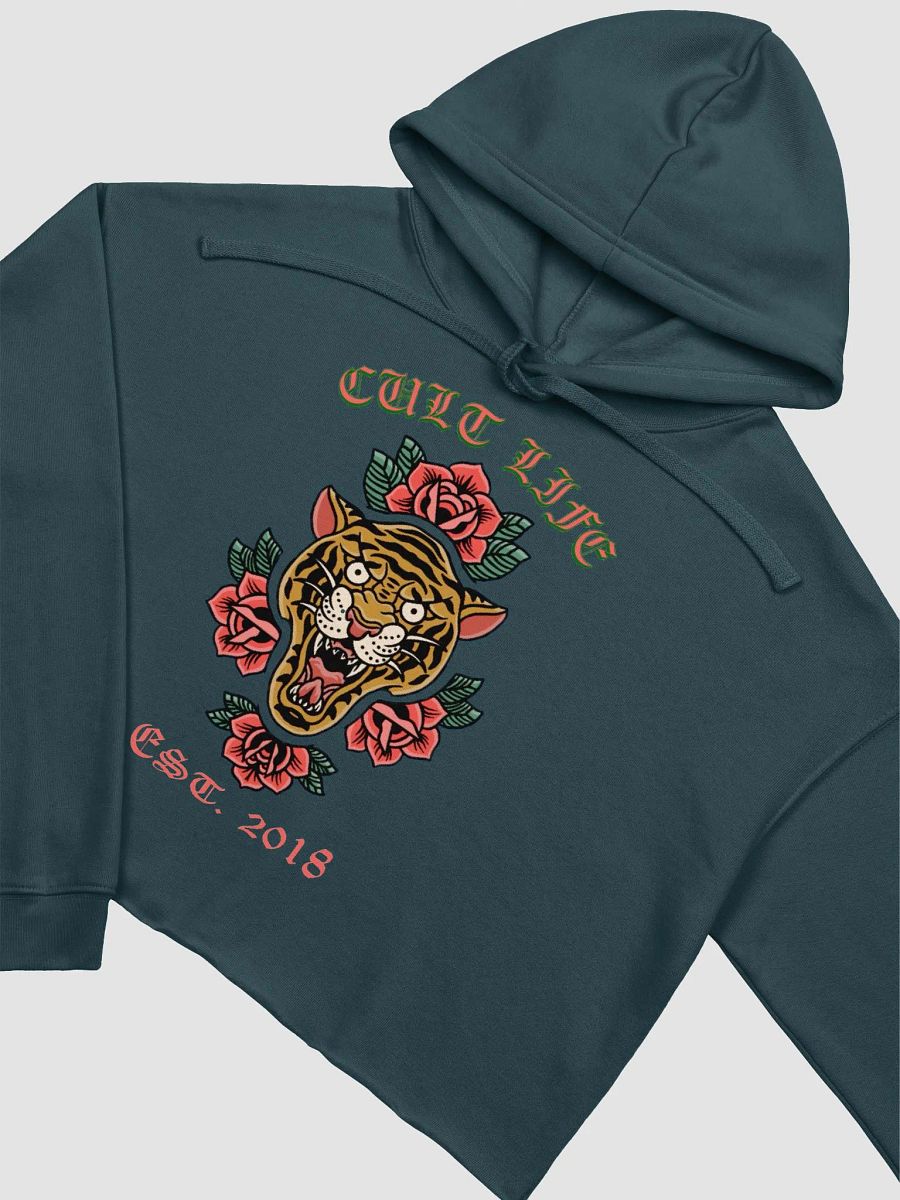 TIGER ROSE CROP HOODIE product image (3)