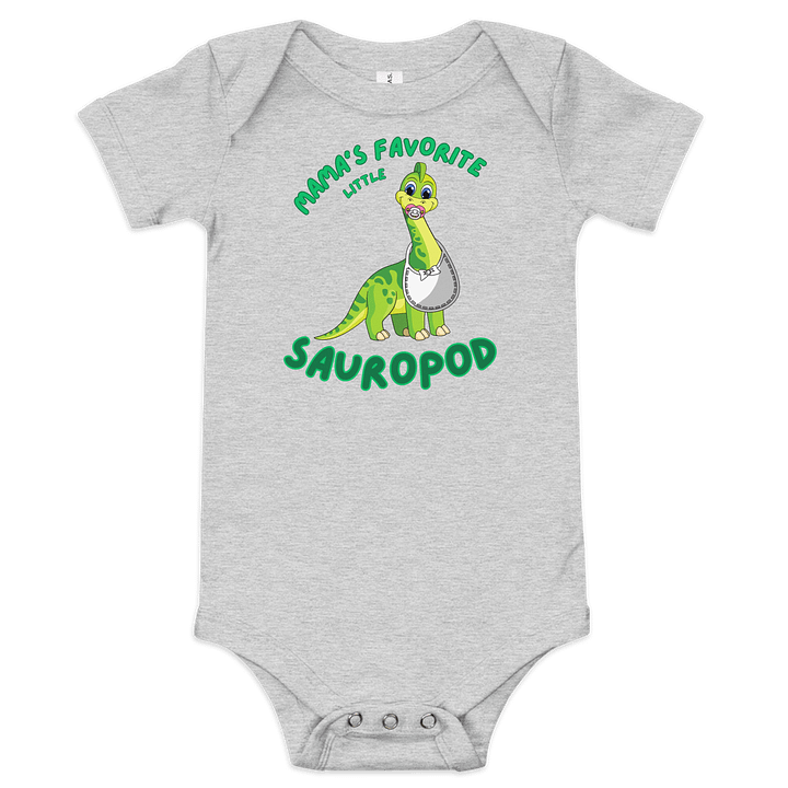 Mama's Favorite Little Sauropod - Kids Dinosaur Onesie product image (4)
