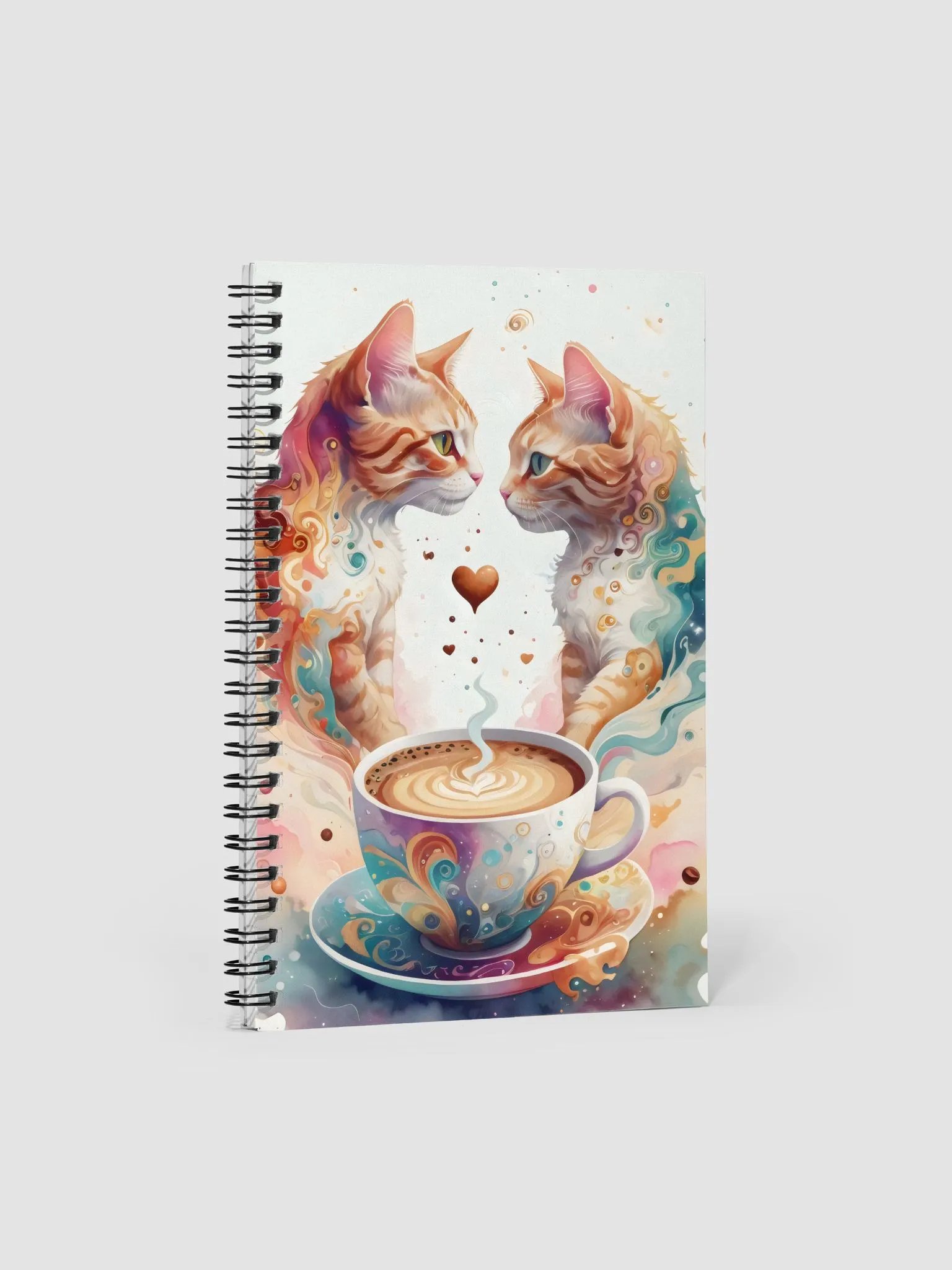 Love Cats & Coffee Spiral Notebook product image (1)