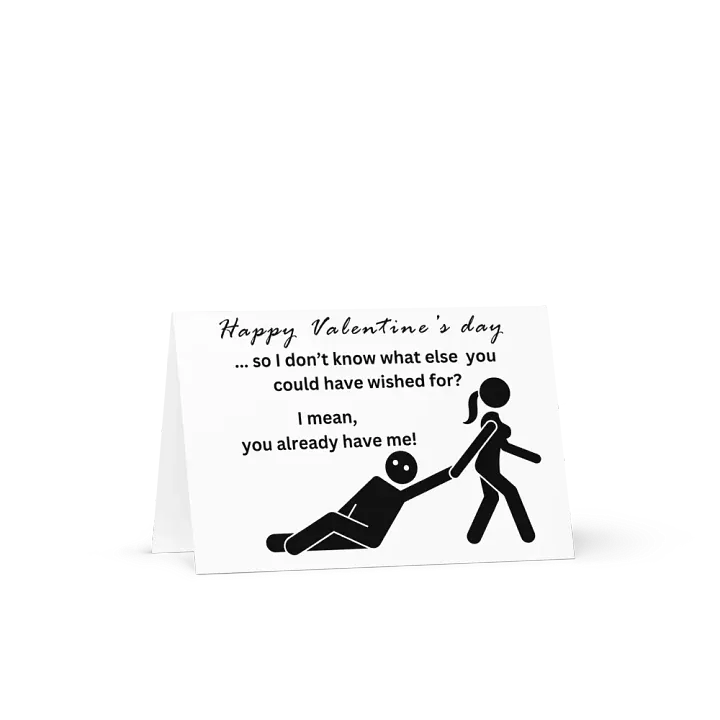 Minimalist Cheeky Valentine's Greeting Card product image (2)