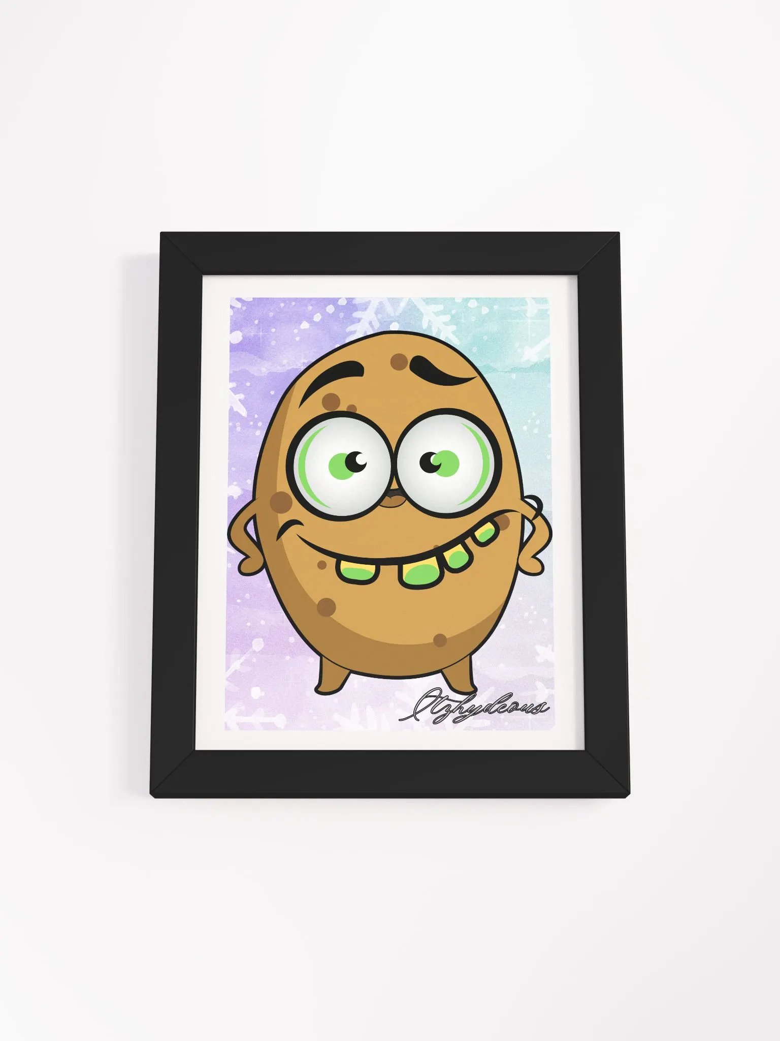 Spudtastic Grin Framed Cartoon Poster product image (1)