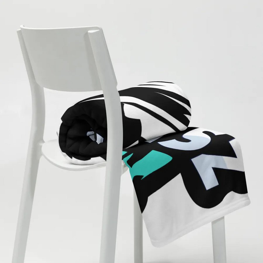 Aqua Shark Bite Throw Blanket product image (20)