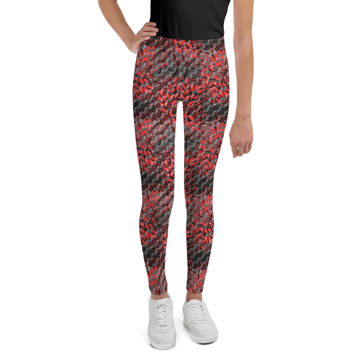 JoBeths' Signature Leggings 👖 Youth Red Leave's 🍃 Design product image (1)