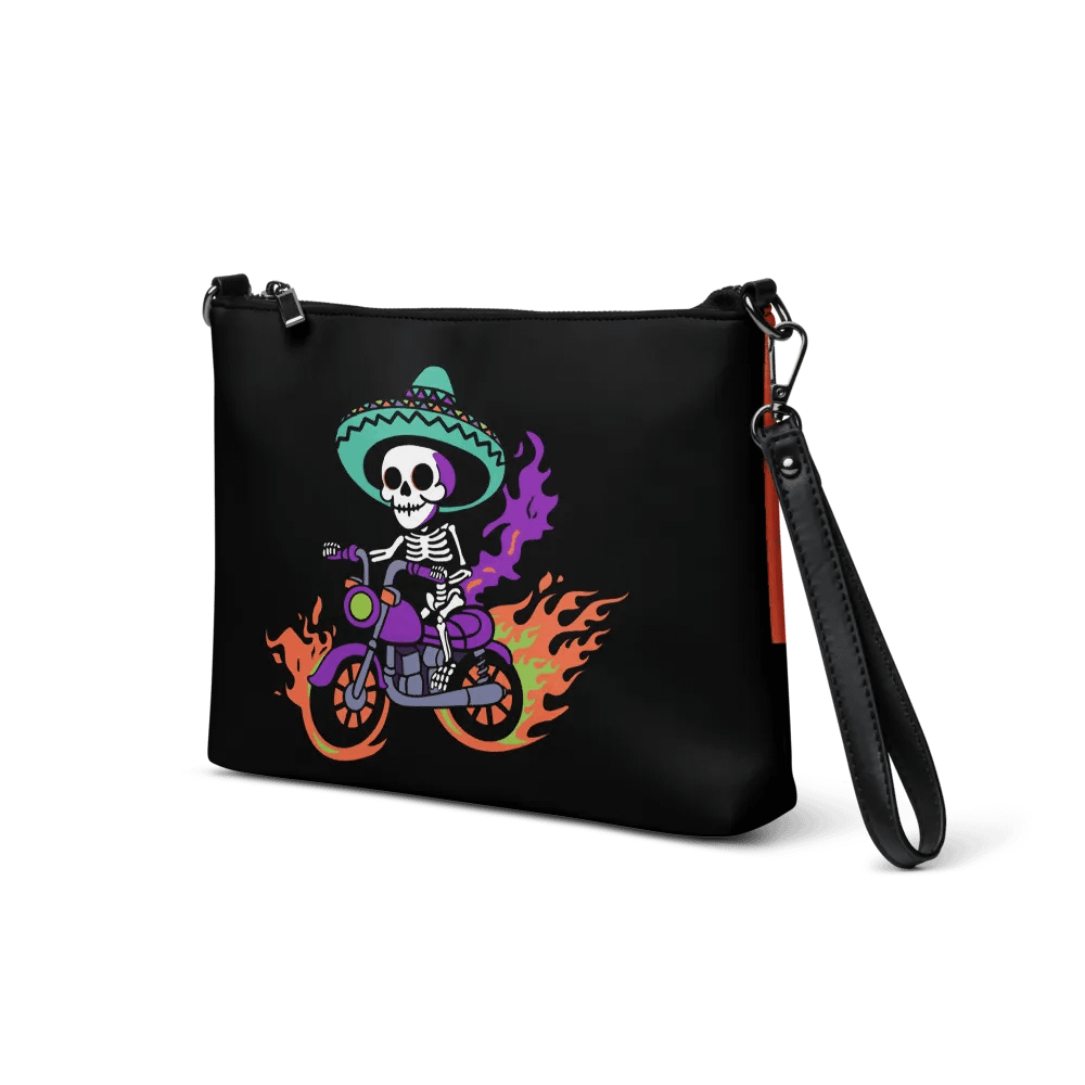 Bone to be Wild Colorful Flip-Sided Faux Leather Crossbody Bag product image (5)
