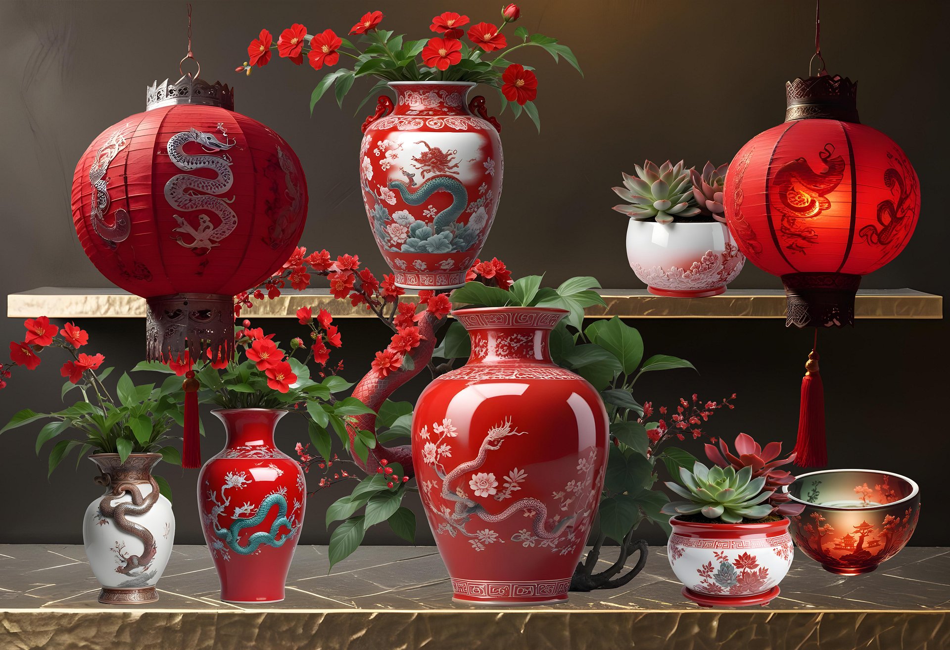 Chinese New Year Decoration Pack – 50 Objects, PNG product image (4)