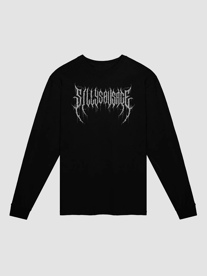 Sillysau5age Deathmetal Longsleeve T-Shirt (White) product image (1)